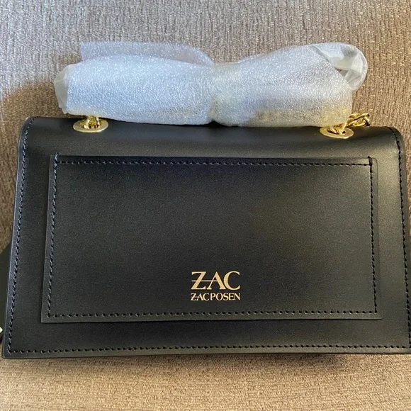 ZAC POSEN Mini Earthette Leather Shoulder Bag - Picture 3 of 7